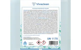 Vivaclean kézfertőtlenítő folyadék 5000 ml 1
